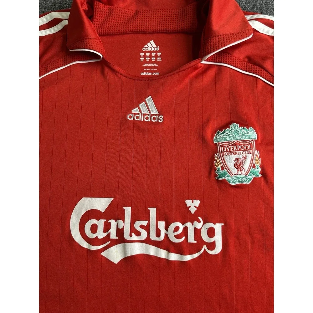 Mens 2006-08 Adidas Liverpool FC Carlsberg Home Soccer Jersey, Size 2XL